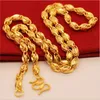 Mannelijke hanger klassieke 24K massief goud gevulde ketting voor mannen fijn geel goud luxe MANNELIJKE hanger ketting voor feestsieraden L2404