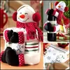 Festive Party Supplies Home & Garden Chuangda Wine Bottle Holding Santa Claus Towel Snowman Christmas Gift Decorations 67 Drop Delivery 2021