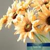 Fiori decorativi Ghirlande Bouquet di girasoli di alta qualità Decorazione Simulazione Disposizione dei fiori Matrimonio Casa Giardino Soggiorno Christm Esperto di prezzi di fabbrica