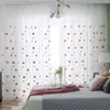 Crianças dos desenhos animados 3d coração tule cortinas meninas quarto pura cortinas cortina acabado de viver painel personalizado x521 # 4 y200421