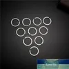 10st 32mm Keychain Metal Silver Färg Split Ringar med Nickel Compass KeyRing Key Fob DIY Tillbehör P003