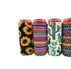 17*8.5cm缶クーラースリム缶ネオプレン飲料ビールクーラー折りたたみコラボトルkoozies cactus leopard can Sleeve daa107