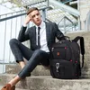 バックパックアンチリックスファッション17 Zollラップトップリュックサック、45L Reisetasche、カレッジブックバッグ、USBラードポート、WasserÄndig、Multifunktionale