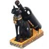 Reçine Mısırlı Kedi Tanrı Şarap Rafı Şarap Tutucu Pratik Heykel Standı Ev Dekorasyon İç El Sanatları Noel Hediyesi