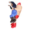 Mascot CostumesFunny Wrestler Traje O homem forte me jogou em seus braços fantasia vestido para natal halloween adulto manmascot boneca