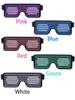 LED-Party-Brille, 8 Modi, schnelles Blinken, USB-Ladung, Neon-Brille, dynamisches leuchtendes Licht, Festival-Party-Sonnenbrille, Party-Dekoration, CCA7087