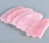 Planche Gua Sha en Quartz Rose naturel, pierre de Jade Rose, plaque de grattage pour le corps et les yeux, Acupuncture, Massage, Relaxation, soins de santé L21