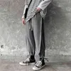 Hybskr Jesień Męskie Spodnie Cargo Casual Oversize Woman Spodnie Koreański Streetwear Hip Hop Mężczyzna Moda College Odzież 211119