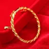 Bangle 10g Weight Fashion Gold Plated Bracelet Heart Bell Baby Children's Bling Birthday Gifts