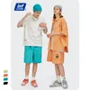 INFLATION Candy Color Shorts Men Women Harajuku Cartoon Embroidery Elastic Waist Casual Couple 3637S21 220301