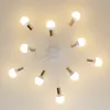 10 huvuden moderna ledda taklampor ljuskrona belysning vardagsrum sovrum molekylär ljuskronor flera huvuden kreativa hemljus armaturer