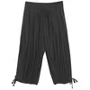 [EAM] High Elastic Waist Black Pleated Long Wide Leg Trousers New Loose Fit Pants Women Fashion Tide Spring Summer 2021 1DD8634 Q0801