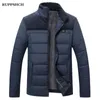 Autumn Winter Men Fleece Parkas Jacket Middle-aged Elderly Thick Warm High Quality 210928