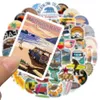 10 50PCS INS Style Outdoor Landscape Stickers Aesthetic California Decals Sticker To DIY Luggage Laptop Bike Skateboard Phone Car246J