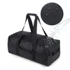 Mochila resistente al agua de 50L Duffle Heavy Duty Convertible Duffle Bag con correas de mochila para gimnasio, deportes, viajes, negro Y0721
