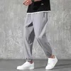 Yaz Hızlı Kuru Baggy Sweatpants Erkekler Spor Siyah Jogger Pantolon Erkek Zip Cepler Parça Pantolon Artı Boyutu 6XL 7XL 8XL 210715