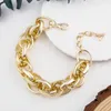 Link, Kette Mode Golden Edelstahl vergoldet Kiel Armband Schmuck für Frauen und Männer 12 Teile/los E-053