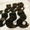 Cabelo humano 6 pacotes com fecho 8 Polegada funmi ovo cachos cor preta para mulheres africanas 8771551