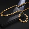 11MM Stainless Steel Coffee Beans Link Chain Fashion Necklaces Hip Hop Jewelry