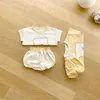 Letnia sukienka Drukuj zestaw Baby Boy and Girl Cartoon Dwukierki Bawełniane Dzieci Odzież 210702