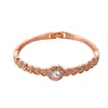 S2444 Moda Joias Vintage Diamante Strass Bracelete Feminino Love Heart Bracelets