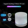 Mini Portable Bluetooth Speaker Wireless Speakers Car o Dazzling Crack 7 LED Lights Subwoofer for PC Laptop MP3 Travel Outdoors Home Office6368671