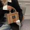 Damen-Tragetaschen, modische Shopper-Umhängetasche, Damen-Handtaschen aus Lammwolle