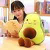 30CM Cute 3D Avocado Stuffed Plush Toy Soft Baby Doll Cartoon Fruit Pillow Sofa Cushion kids Girls Christmas birthday Gifts by hope12