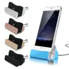 Universal Micro Tipo C Chargers Chargers Stand Cradle Charging Station para Samsung S8 S10 S20 S22 HTC Huawei Android Phone