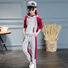 Kids Hoodies Sets Children Tracksuit Tops Pants Patchwork Long Sleeve Coat Trousers Set Casual Blouse Outfits Clothes 2PCS CGY135