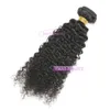 VMAE Human Hair Weaves Natural Color #1B Indian 3C de alta qualidade 100% não processado Virgem Remy Pacotes