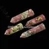 Rose Mica Stone Metaphysical Wand Generator Geschenke Polierter Edelsteinturm Natürlicher Quarzkristall Mineralsäule Single Point Stick Obelisk Specimen Reiki-Heilung