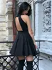 Модное черное короткое выпускное платье сексуальное заднее уплотнение O-образным вырезом A-Line Homecoming Party Pressions Robe De Soiree Custom