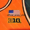 2020 Nya NCAA Illinois Fighting Illini College Basketball Jersey 15 Giorgi Bezhanishvili Orange All Stitched och Broderi Män Ungdomsstorlek