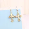 10 шт. Chic Pearl Crosses Подвески Подвески Золотой металл Cross Подвески DIY Браслет Серьги Серьги Серьга для ювелирных изделий