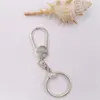 925 sterling silver fashion jewelry key rings for keychain charms bracelet making Kit Bangle Pandora Moments Small Bag Holder women mens Christmas gift 399567C00