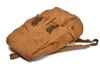 Mode Vintage Leder Militär Leinwand Rucksack Herrenschultasche Kordelzug Rucksack Frauen Bagpack Male Rucksack 2105