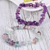 Beaded Strands Irregular Natural Crystals Chakras Stone Bracelet Beads Chips Jewelry Bracelets Yellow Clear Aquamarines Fawn22
