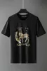 Mode Casual T-shirt Mannen Shorts Mouw O-hals Tops Tees Zomer Luxe Streetwear T-shirt Mannen Kleding Merk 4XL 210527