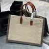 7A Femmes Sac fourre-tout Sacs à main Sacs de créateurs de luxe Épaule Bandoulière Sac à main 48 et 37m Cuir de vache véritable Tissu en cuir véritable Grand Messenger Shopping rive Gauche