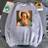 Erkek Hoodies Tişörtü Pulp Kurgu Baskı Hoodie Erkekler Polar Yumuşak Rahat Erkek Kapşonlu Giysi Cepler Uzun Kollu Vintage Manga Crewneck