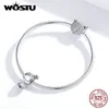 WOSTU Boy & Girl Playmate Beads 100% 925 Sterling Silver Friendship Charms Fit Original Bracelet Pendant Jewelry Gifts FIC1334 Q0531