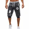 Helt nya herrgymbussar kör jogging sport fitness bodybuilding sweatpants manlig träning träning märke knä längd kort byxa t200512