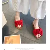 Fayuey Bow Slipper torriditetsfjäril Sandaler Slipper inomhus utomhus flipflops strandskor mode kvinnlig y2004239771652