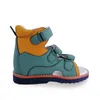 Ortoluckland mode jongens lederen sandalen zomer baby orthopedische schoenen voor kinderen peuter tiener flatfoot schoeisel 2 jaar oud 210306