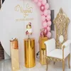 Nessun cerchio) Centrotavola da tavolo con supporto per fiori da sposa, alto in metallo, color oro, all'ingrosso Qq68
