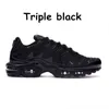 بالإضافة إلى TN Men Running Shoes Shoides Outdoor Sneakers Atlanta Kaomoji Triple White Volt Red Black Bradient Oreo Hyper Blue Web Crater Worldwide Sports