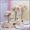 Decorative Flowers & Wreaths Festive Party Supplies Home Garden 35/40/50 Kunstmatige Bloem Tafel Middelpunt Krans Wedding Achtergrond Decor