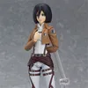 Anime Attack on Titan 203 Mikasa Ackerman Figma Action 15CM PVC Figure Model Toy Figurine Doll Collectible C0220255y