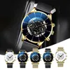 Wristwatches Luxury Mens Bracelet Watches Set Fashion Men Stainless Steel Mesh Belt Quartz Watch Business Casual Male Clock Relogi4972766